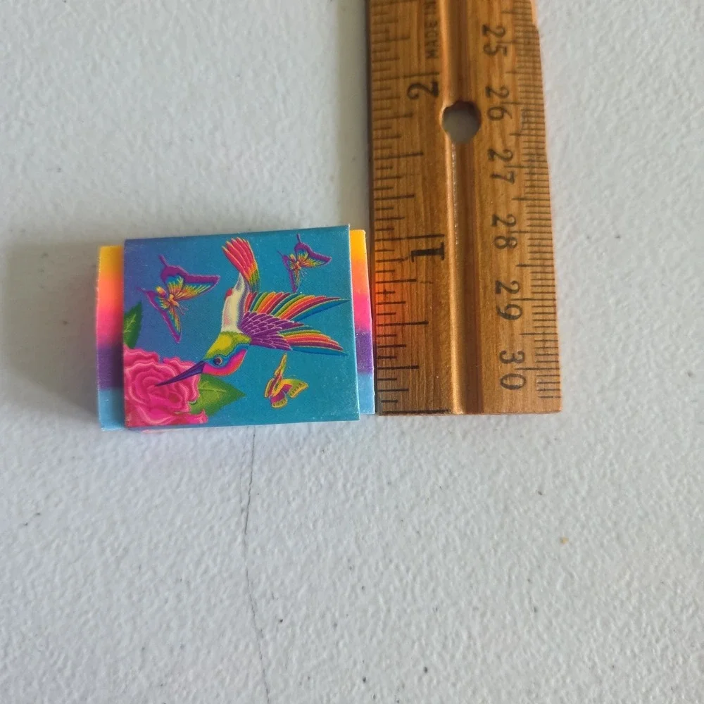 Vintage Y2K Lisa Frank Masterpiece Hummingbird Rainbow Eraser